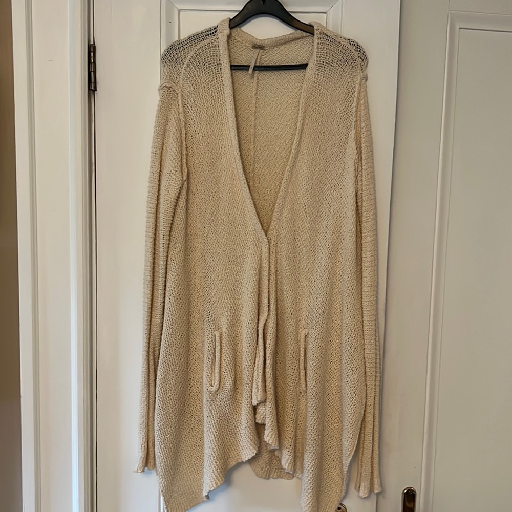 Free people ivory cardigan